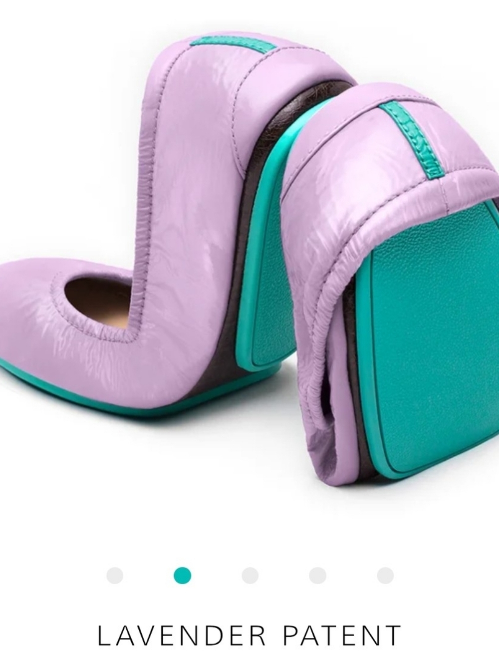Tieks Womens Ballet Flats - Lavender Patent Size 13 Excellent Condition
